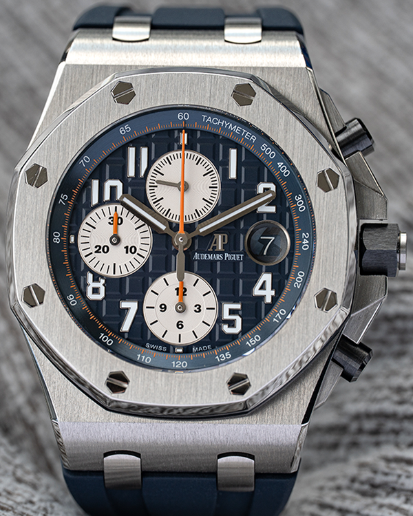 2015 Audemars Piguet Royal Oak Offshore "Navy" 42MM Blue Dial Rubber Strap (26470ST.OO.A027CA.01)