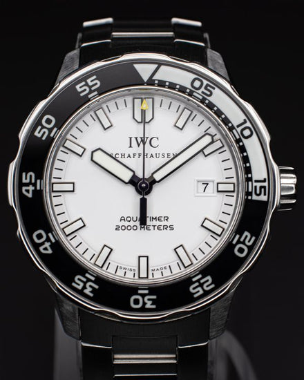 2020 IWC Schaffhausen Aquatimer 2000 44MM White Dial Steel Bracelet (IW356809)