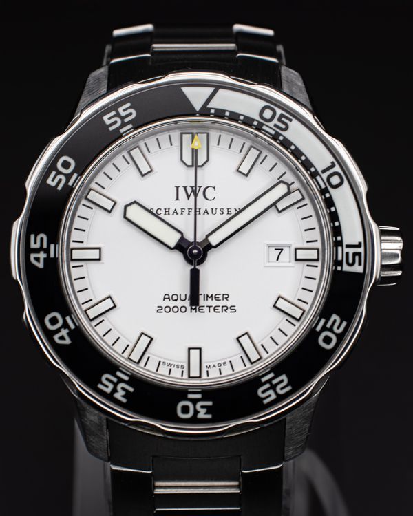 2020 IWC Schaffhausen Aquatimer 2000 45.6MM White Dial Steel Bracelet (IW356809)