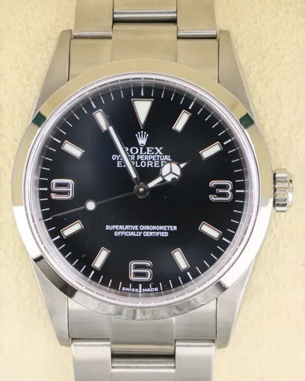 Rolex Explorer 36MM Black Dial Oyster Bracelet (114270)