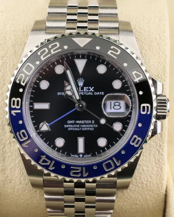 Rolex GMT-Master II "Batgirl" 40MM Black Dial Jubilee Bracelet (126710BLNR)