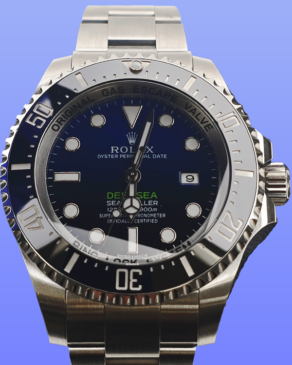 No Reserve - 2015 Rolex Sea-Dweller Deepsea "James Cameron" 44MM Blue Dial Oyster Bracelet (116660)