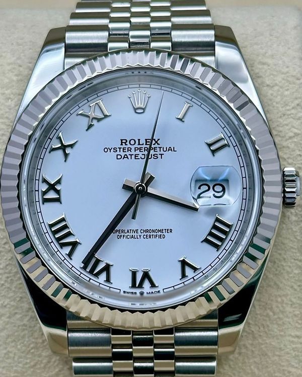 Rolex Datejust 41MM White Dial Jubilee Bracelet (126334)