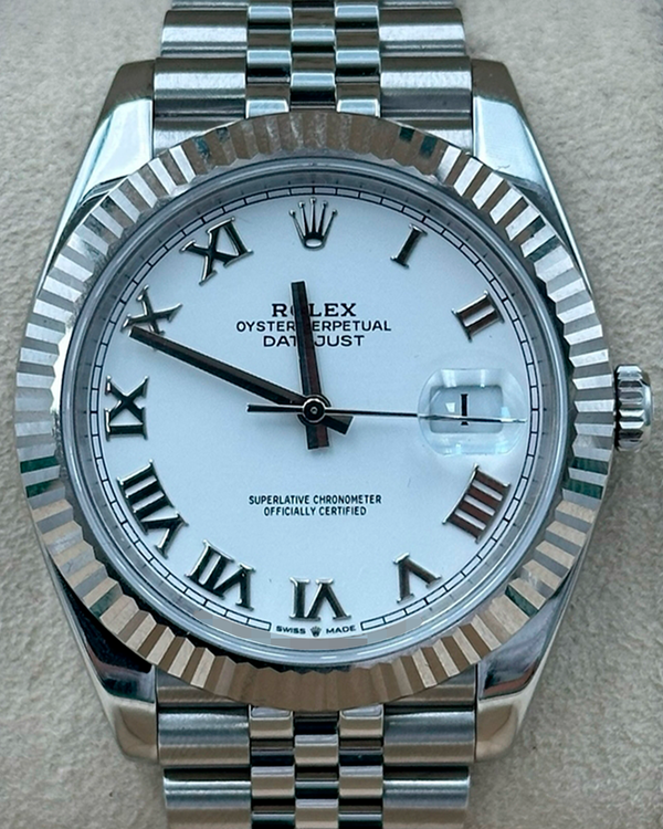 2023 Rolex Datejust 41MM White Dial Jubilee Bracelet (126334)
