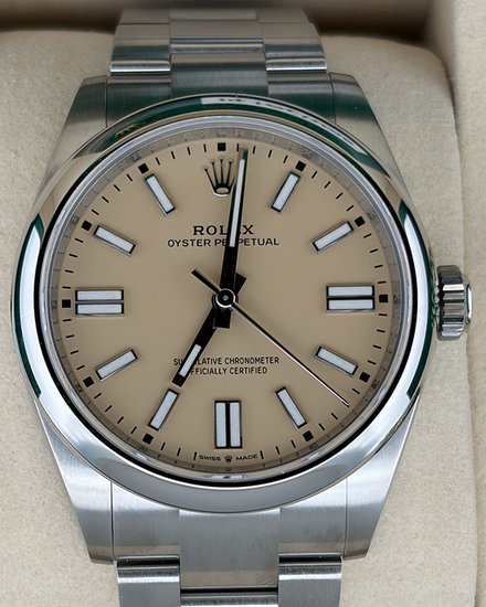 2026 Rolex Oyster Perpetual 41MM Beige Dial Oyster Bracelet (134300)