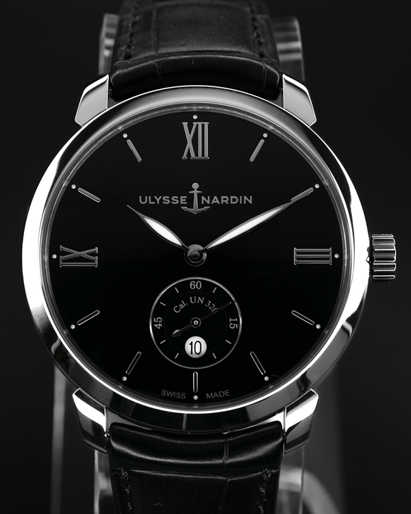 2025 Ulysse Nardin Classico L.E. 40MM Black Dial Leather Strap (3203-136-2/32)