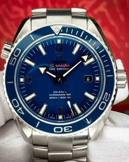 2020 Omega Seamaster Planet Ocean 600M 45.5MM Blue Dial Titanium Bracelet (232.90.46.21.03.001)