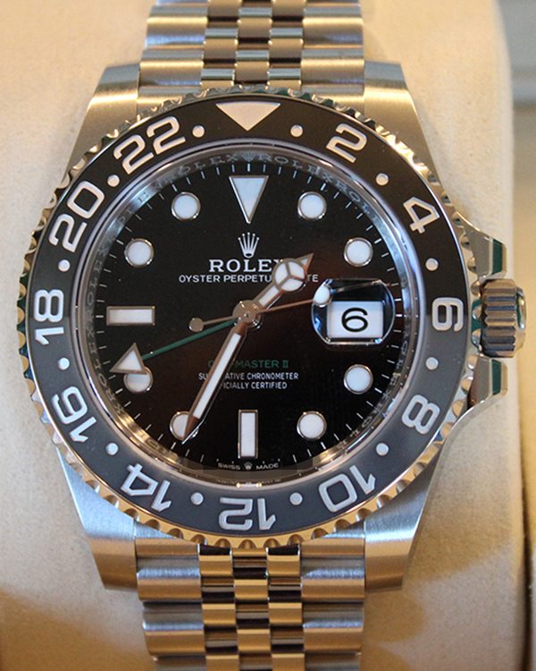 2025 Rolex GMT-Master II "Bruce Wayne" 40MM Black Dial Jubilee Bracelet (126710GRNR)