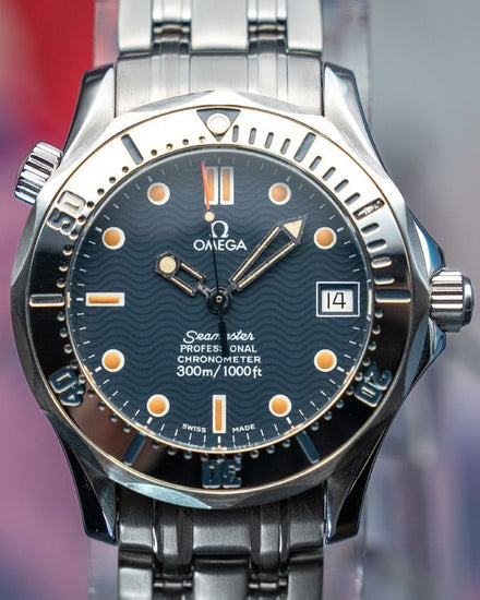 No Reserve - Omega Seamaster Diver 300M 36.25MM Blue Dial Steel Bracelet (2552.80.00)