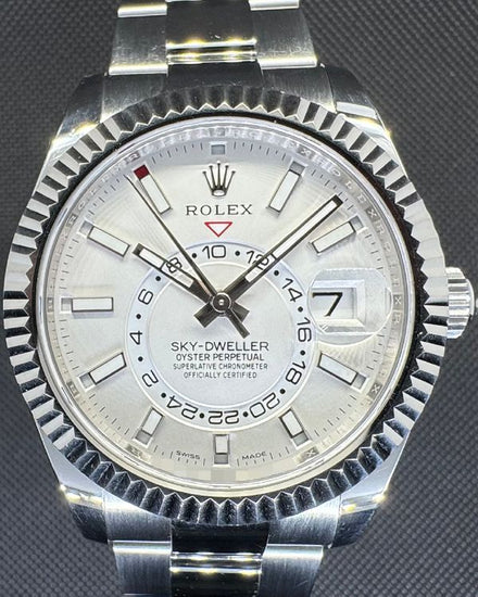 2019 Rolex Sky-Dweller 42MM White Dial Oyster Bracelet (326934)