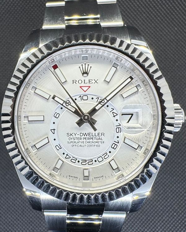 2019 Rolex Sky-Dweller 42MM White Dial Oyster Bracelet (326934)
