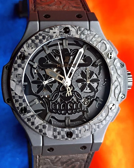 2020 Hublot Big Bang Aero Bang "Sugar Skull" L.E. 44MM Skeleton Dial Rubber Strap (311.CQ.1110.VR.FDK15)