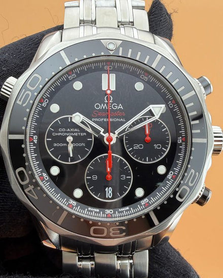 2019 Omega Seamaster Diver 300M 44MM Black Dial Steel Bracelet (212.30.44.50.01.001)