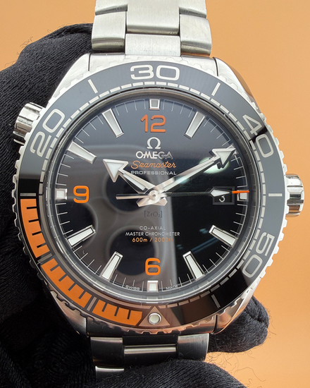 2018 Omega Seamaster Planet Ocean 600M 43.5MM Black Dial Steel Bracelet (215.30.44.21.01.002)