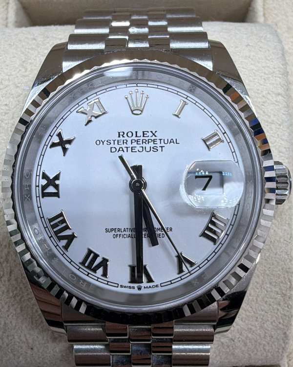 2024 Rolex Datejust 36MM White Dial Jubilee Bracelet (126234)