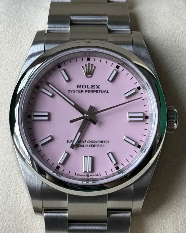 2026 Rolex Oyster Perpetual 36MM "Candy" Pink Dial Oyster Bracelet (126000)