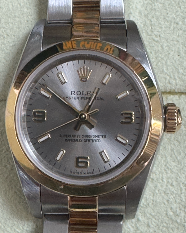 2006 Rolex Oyster Perpetual Lady 24MM Silver Dial Two-Tone Oyster Bracelet (76183)