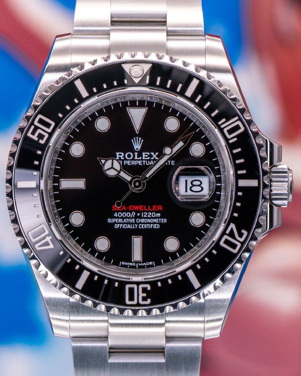 2017 Rolex Sea-Dweller "Mark I Red" 43MM Black Dial Oyster Bracelet (126600)