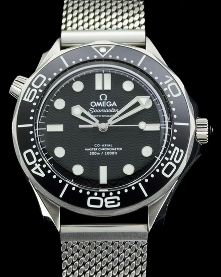2025 Omega Seamaster Diver 300M 42MM Black Dial Steel Bracelet (210.30.42.20.01.010)