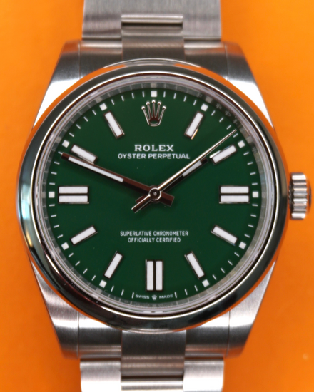 2026 Rolex Oyster Perpetual 41MM Green Dial Oyster Bracelet (134300)