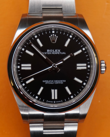 2024 Rolex Oyster Perpetual 41MM Black Dial Oyster Bracelet (124300)