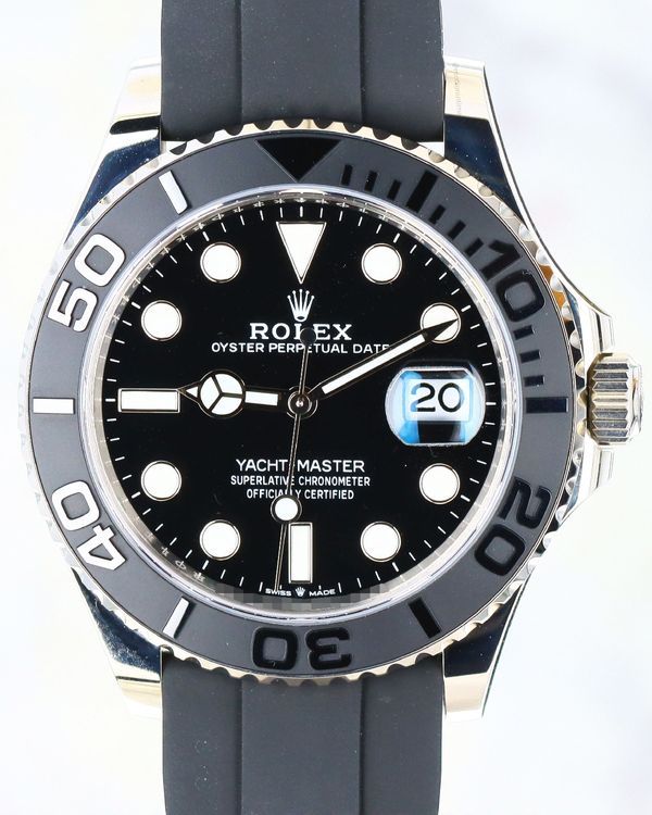 Rolex Yacht-Master 42MM Black Dial Rubber Strap (226659)