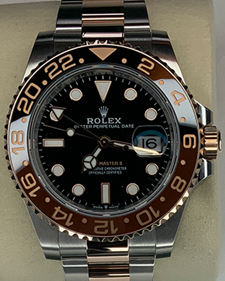 2025 Rolex GMT-Master II "Rootbeer" 40MM Black Dial Two-Tone Oyster Bracelet (126711CHNR)