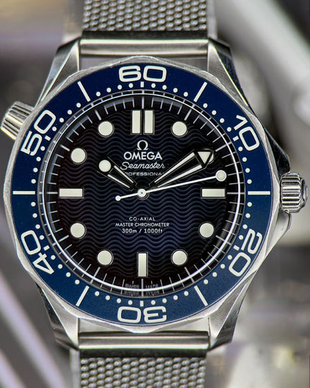 2025 Omega Seamaster Diver 300M "James Bond 60th Anniversary" 42MM Blue Dial Steel Bracelet (210.30.42.20.03.002)