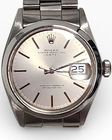 Rolex Oyster Perpetual Date 34MM Silver Dial Oyster Bracelet (1500)