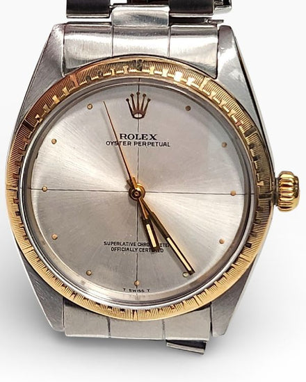 1974 Rolex Oyster Perpetual Perpetual Zephyr 34MM Silver Dial Oyster Bracelet (1038)