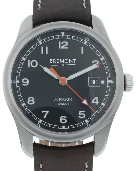 Bremont Airco Mach 1 40MM Black Dial Leather Strap (AIRCO-M1-BK-R-S)