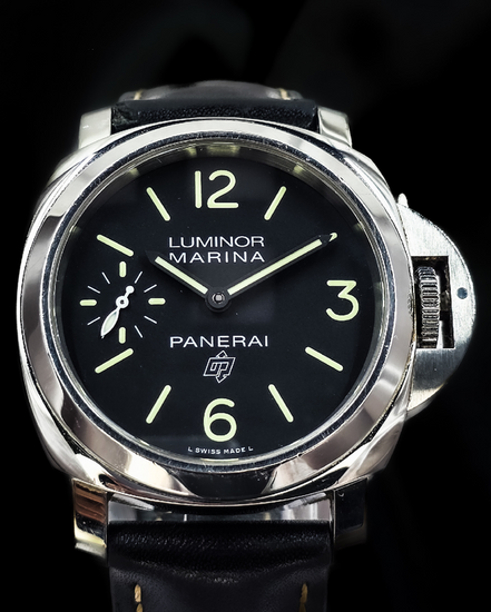 No Reserve - 2019 Panerai Luminor Marina 44MM Black Dial Leather Strap (PAM00776)