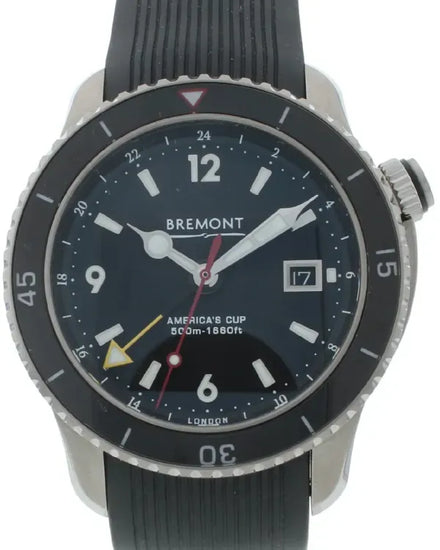 Bremont Regatta "America's Cup" L.E. 43MM Black Dial Rubber Strap (OTUSA-II-S)