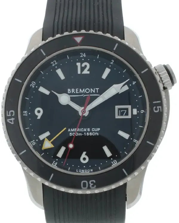 Bremont Regatta "America's Cup" L.E. 43MM Black Dial Rubber Strap (OTUSA-II-S)