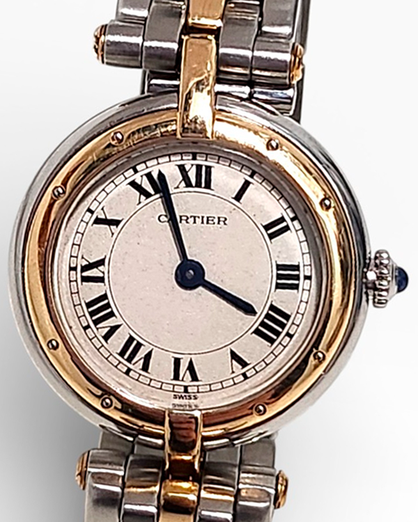 Cartier Panthère De Cartier 24MM Quartz White Dial Two-Tone Bracelet (166920)