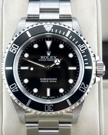 1990 Rolex Submariner No-Date 40MM Black Dial Oyster Bracelet (14060)
