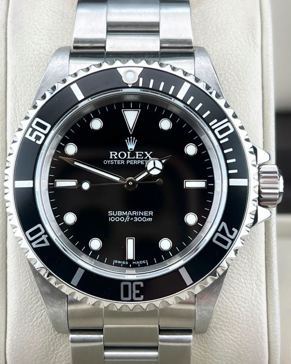 1990 Rolex Submariner No-Date 40MM Black Dial Oyster Bracelet (14060)