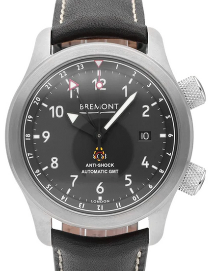 Bremont MB III 43MM Black Dial Leather Strap (MBIII-BK-BZ-S)