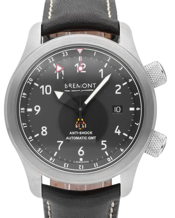 Bremont MB III 43MM Black Dial Leather Strap (MBIII-BK-BZ-S)
