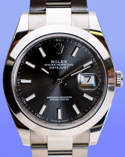 No Reserve - 2026 Rolex Datejust 41MM Slate Dial Oyster Bracelet (126300)