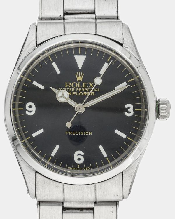 1970 Rolex Air-King 34MM Aftermarket Black Dial Oyster Bracelet (5500)