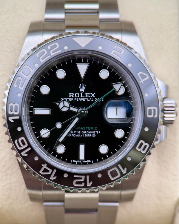 2019 Rolex GMT-Master II 40MM Black Dial Oyster Bracelet (116710LN)