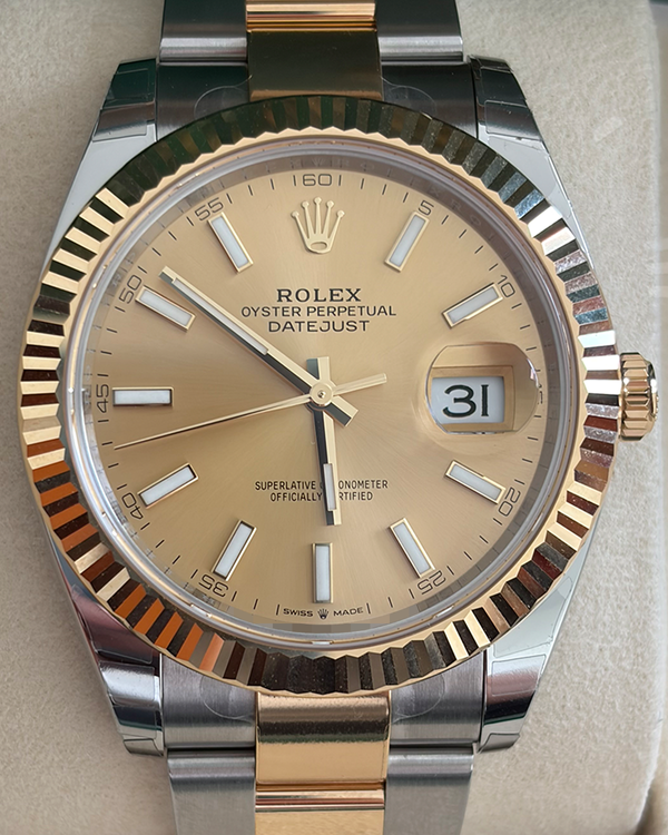 2026 Rolex Datejust 41MM Champagne Dial Two-Tone Oyster Bracelet (126333)