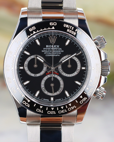 Rolex Cosmograph Daytona 40MM Black Dial Oyster Bracelet (126500LN)