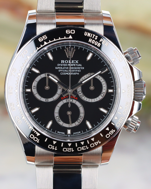 Rolex Cosmograph Daytona 40MM Black Dial Oyster Bracelet (126500LN)