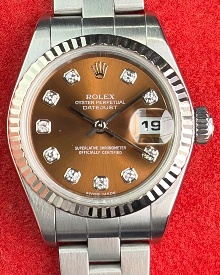 2003 Rolex Lady-Datejust 26MM Bronze "Havana" Dial Oyster Bracelet (79174)