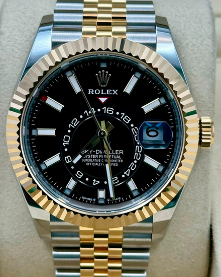 2025 Rolex Sky-Dweller 42MM Black Dial Two-Tone Jubilee Bracelet (336933)
