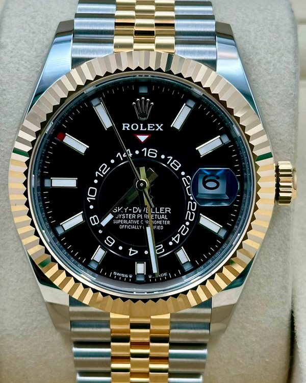 2025 Rolex Sky-Dweller 42MM Black Dial Two-Tone Jubilee Bracelet (336933)