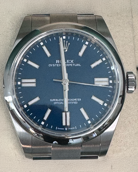 2025 Rolex Oyster Perpetual 41MM "Mediterranean" Blue Dial Oyster Bracelet (134300)