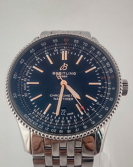 2022 Breitling Navitimer 41MM Black Dial Steel Bracelet (A17326)